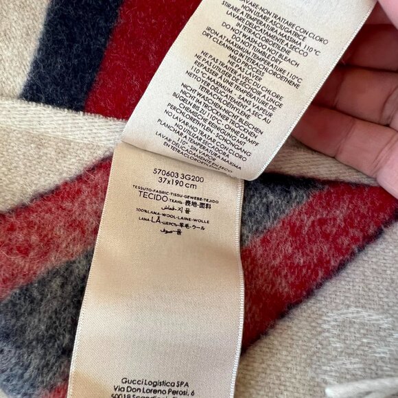 Gucci Wool Scarf - Unisex - Picture 8 of 8